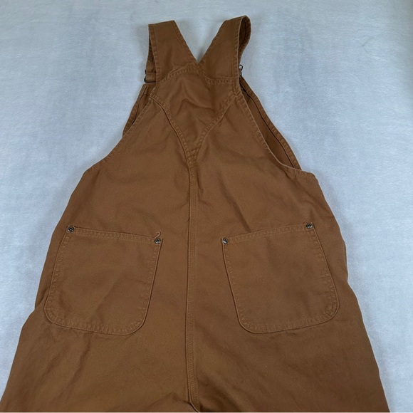 Carhartt bib overalls Work tan brown duck 14 kids boys ox8603-b pants coverall - Picture 6 of 10